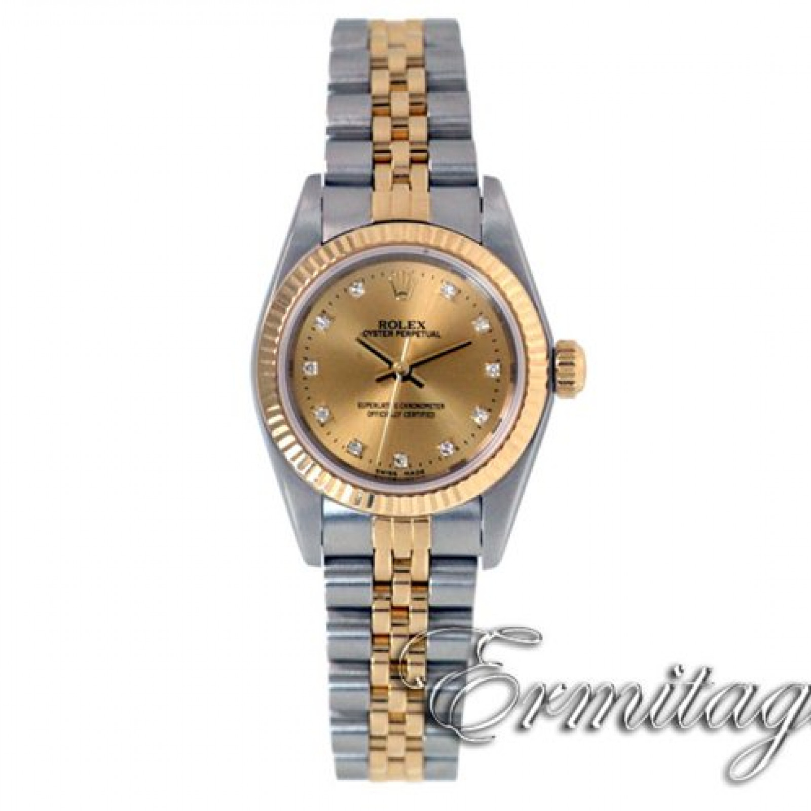 Pre-Owned Rolex Oyster Perpetual 76193 with Diamonds
